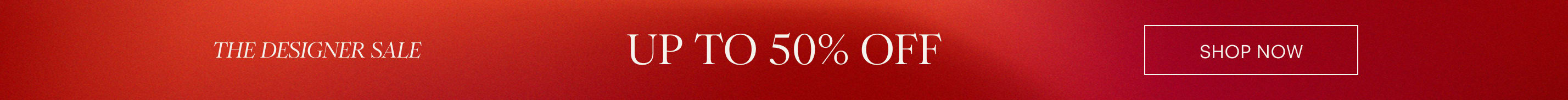 Women's Homepage Banner: Designer Sale